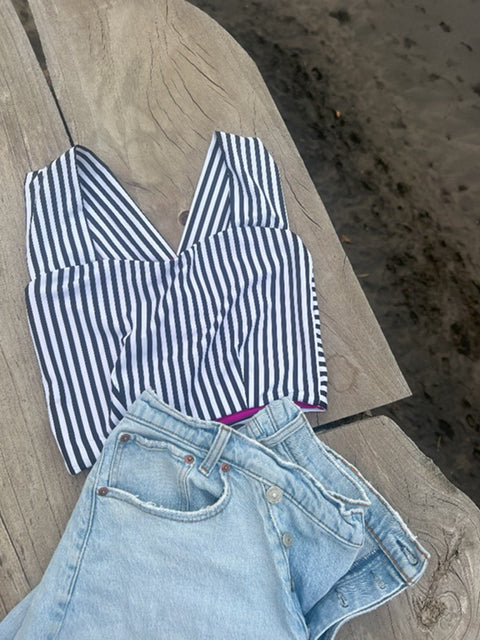 Boardwalk Bikini Crop Top - SUPERBLOOM