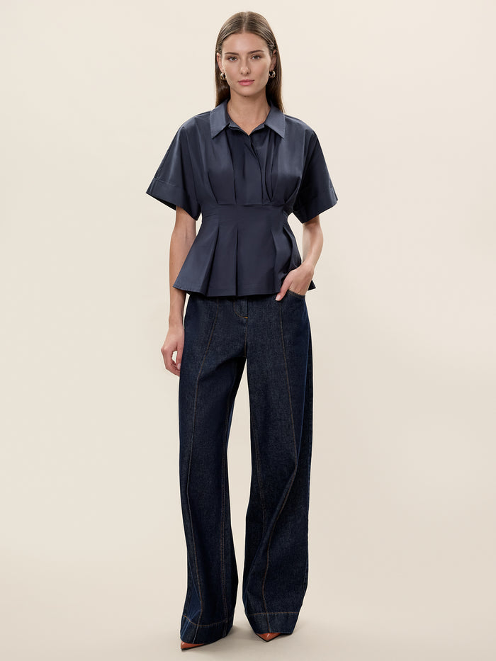Aisley Poplin Blouse
