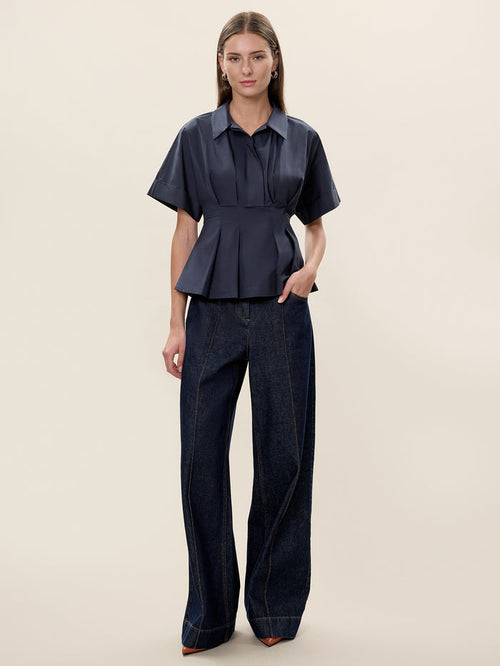 Aisley Poplin Blouse