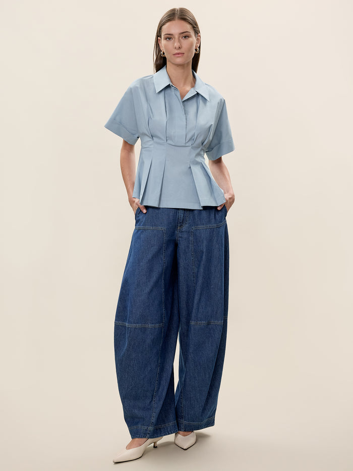 Aisley Poplin Blouse