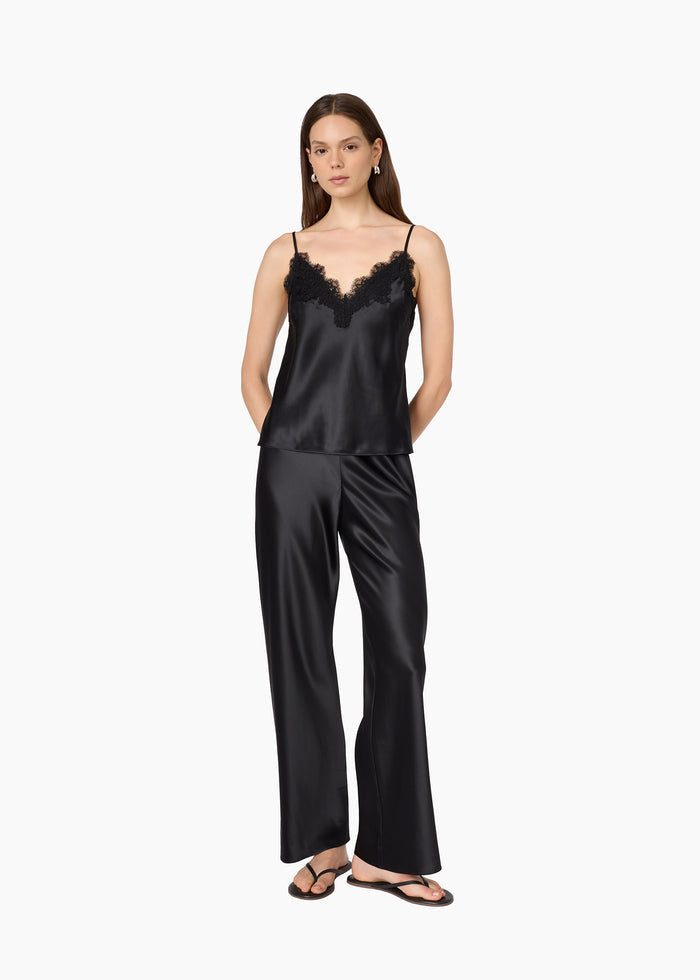 Annika Silk Camisole Black