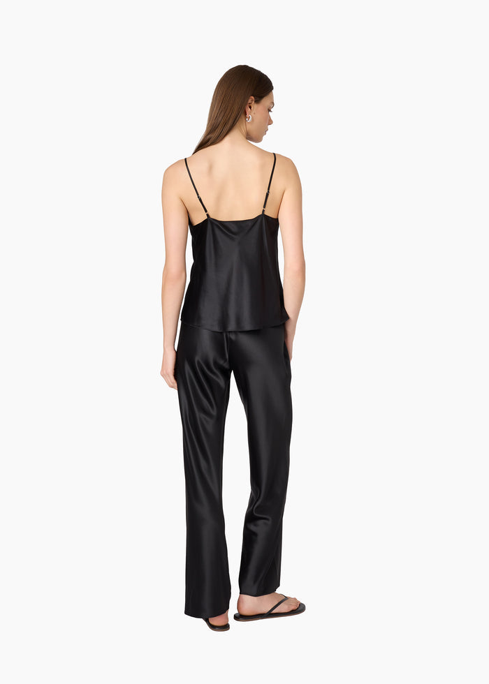 Annika Silk Camisole Black