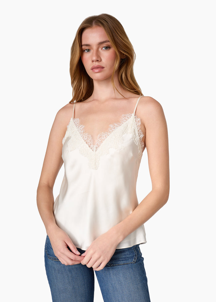 Annika Silk Camisole Macadamia