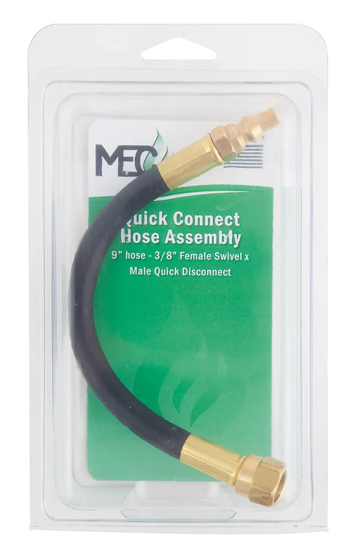 AP Products ME58QT 9" RV LP Quick Connect Hose Assembly - Retail Packaging | United RV Parts