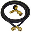 AP Products Flow-Longer-Plus RV Propane Kit MER471 - Black Hose with Brass Fittings - Full Kit View | United RV Parts