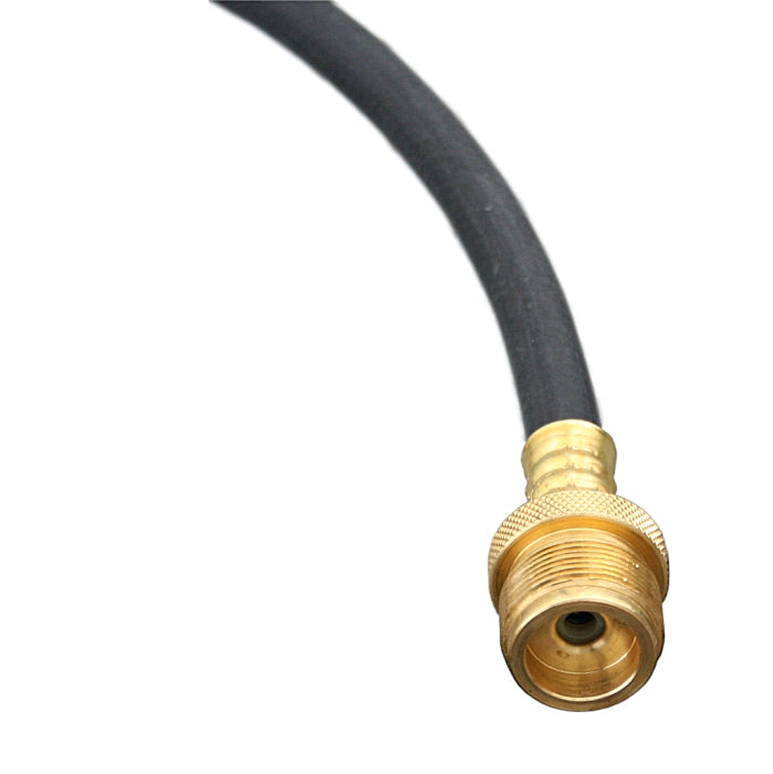 RV Propane Hose Brass Female QCC Connector Close-Up - AP Products Flow-Longer-Plus Kit End Detail | United RV Parts