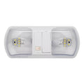 White ABS Plastic AP Products LED Dual Dome Light - Top View | United RV Parts