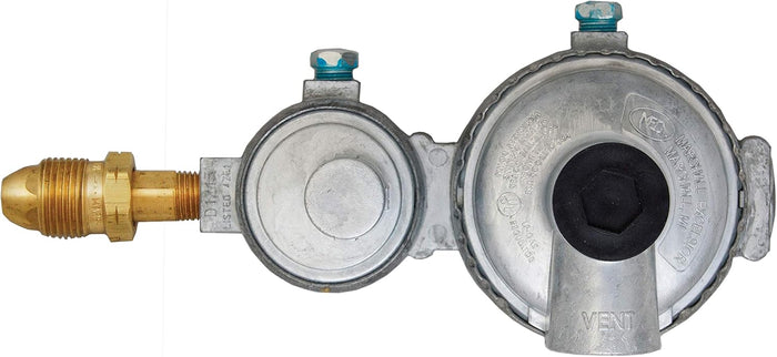 Marshall Excelsior LP Gas 2-Stage Regulator - Top Angle with Vent Detail | United RV Parts