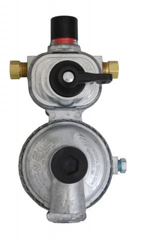 Silver Metal AP Products MEGR-253 LP Gas Auto Changeover Regulator - Front View | United RV Parts