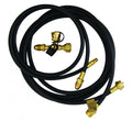 AP Products Stay-Longer Plus Propane Kit with Brass Tee and Black Hoses - Component View | United RV Parts