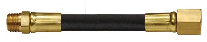 AP Products Thermal Pigtail LP Gas Hose 48-Inch 3/8MPT x 1/2FFS - Full Length View | United RV Parts