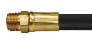 AP Products MER611-48P LP Gas Pigtail Hose - Brass 3/8 MNPT Male End Close-Up | United RV Parts