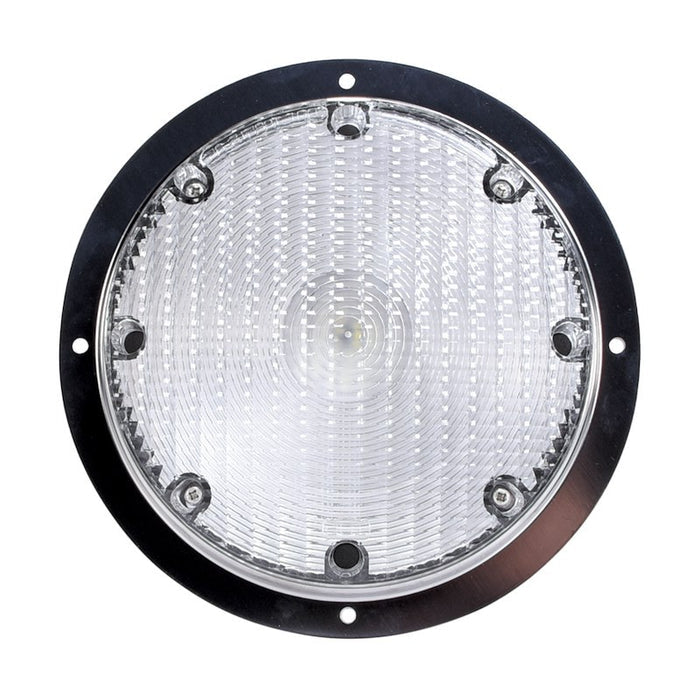 Black Round Arcon RV Outside Scare Light 16193 - Front View | United RV Parts