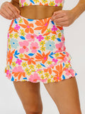Artsy Floral Ruffle Skirt w/ Bottoms
