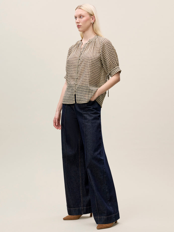 Aster Gingham Blouse