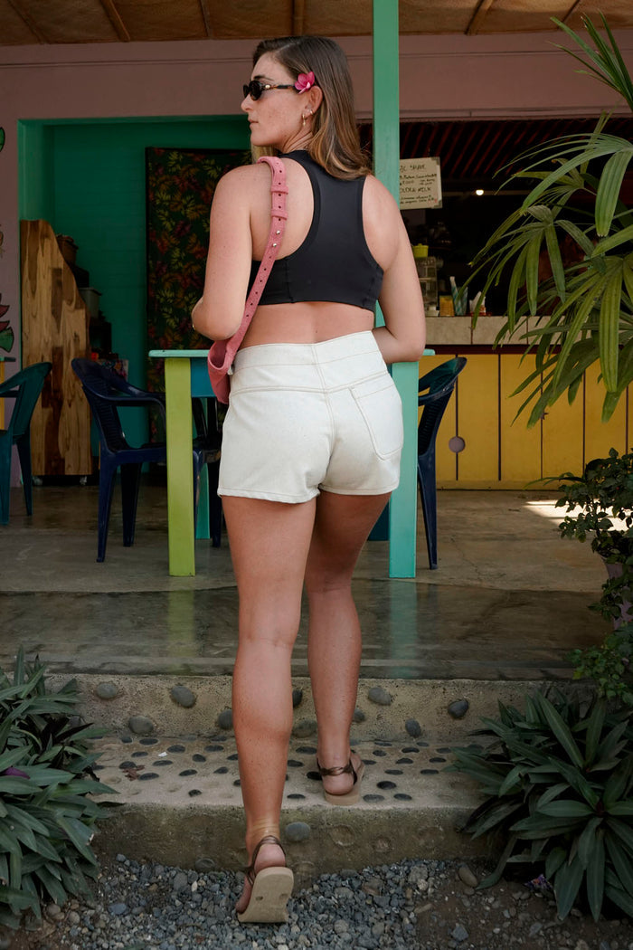 Asymmetrical Denim Skort