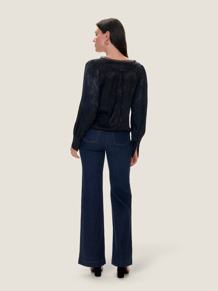 Audrey Jacquard Blouse