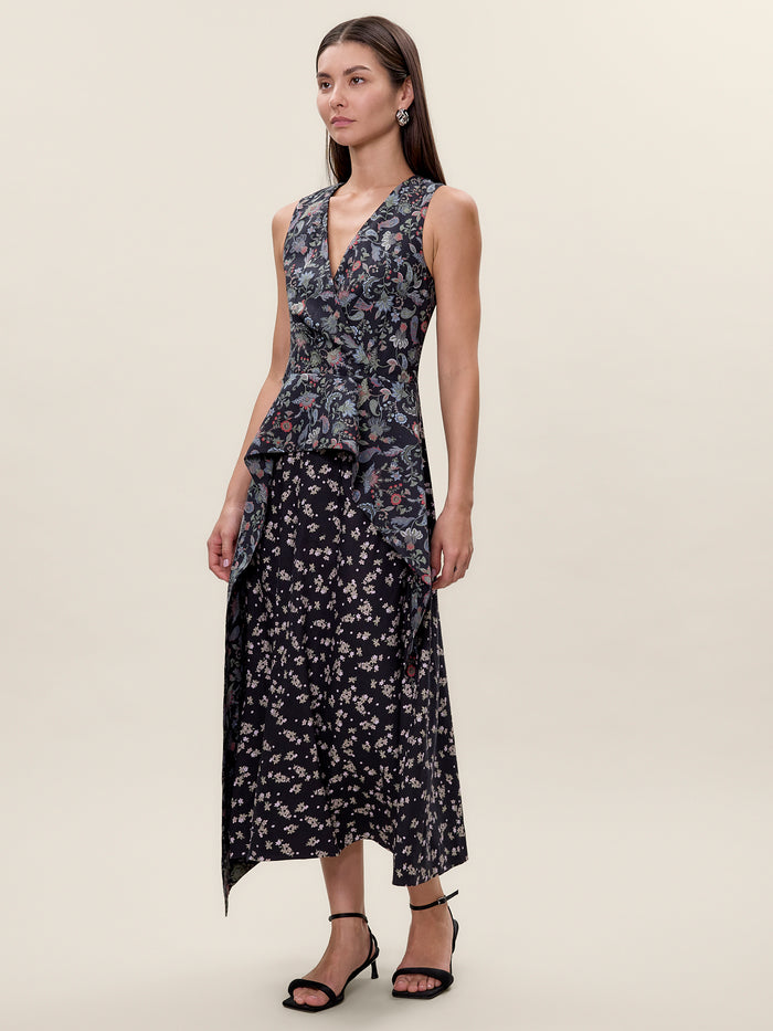 Aurelia Stretch Linen Dress