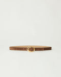 B-Low The Belt Greyson Mini Suede Belt Chocolate Gold