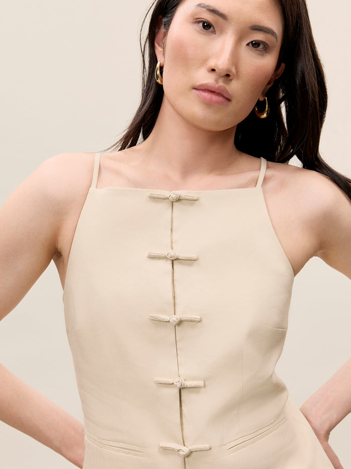 Beatrice Stretch Linen Top
