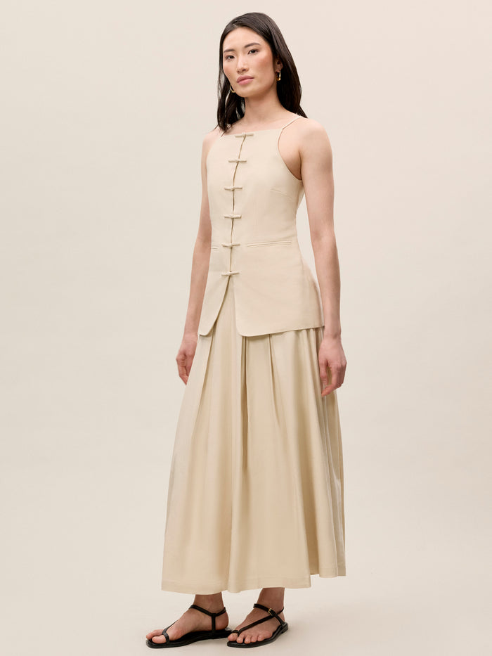 Beatrice Stretch Linen Top