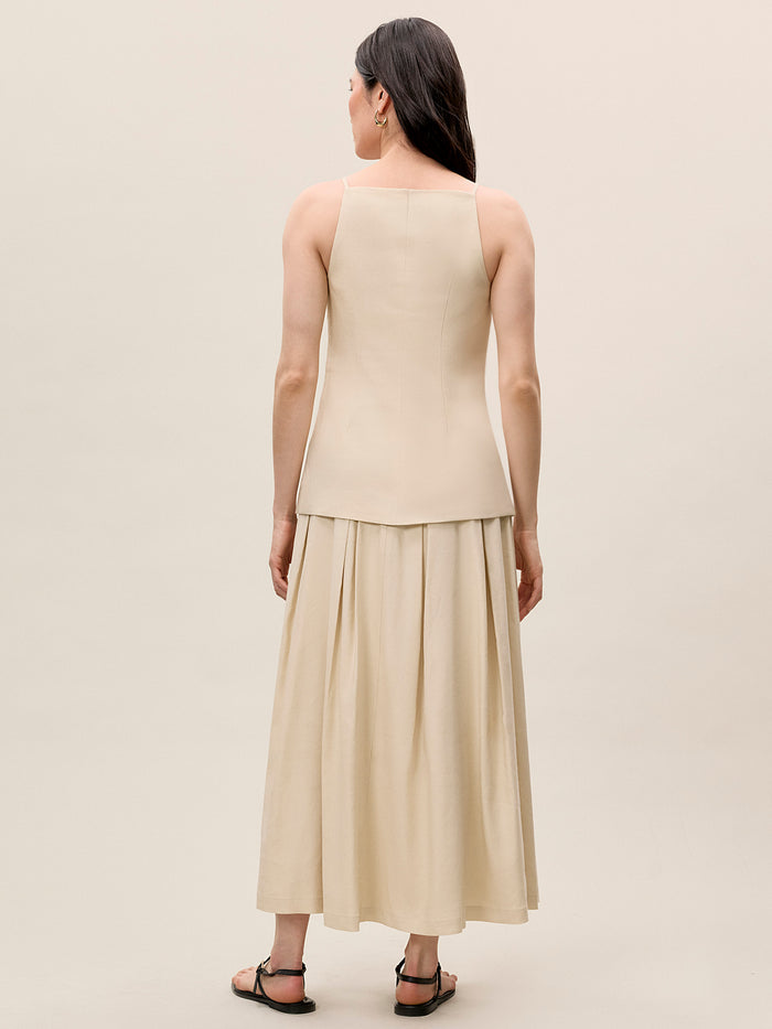 Beatrice Stretch Linen Top