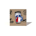 Beer Foam Enamel Pin against a rustic background, perfect for Texas themed gift enthusiasts, celebrating Texas pride. A unique Texas Made Gift, this pin serves as a memorable souvenir from Texas, ideal as a Dallas souvenir or texan gift.