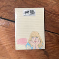 Blank Space, Baby Notepad featuring a whimsical design with an illustrated character; perfect as a Texas themed gift. This notepad, measuring approximately 6 inches tall by 4.25 inches wide, is ideal for those looking for Texas Made Gifts and unique souvenirs from Texas, making it a great Dallas souvenir and a fun choice for Texan gifts.