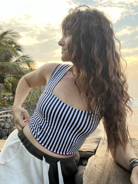 Boardwalk Bikini Crop Top - SUPERBLOOM