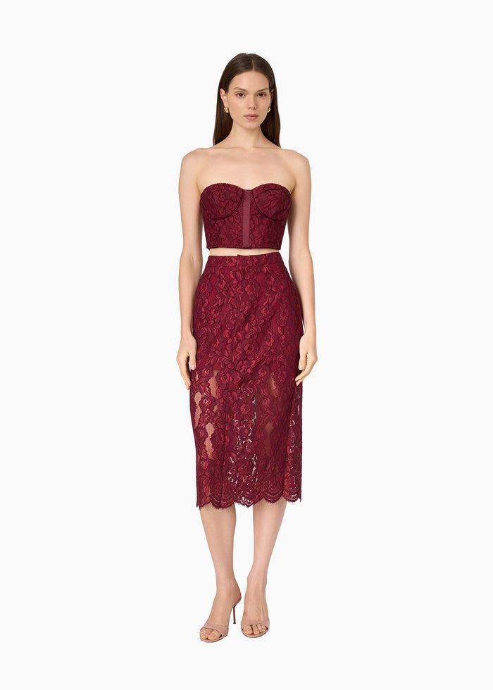 Bridges Strapless Lace Corset Compote