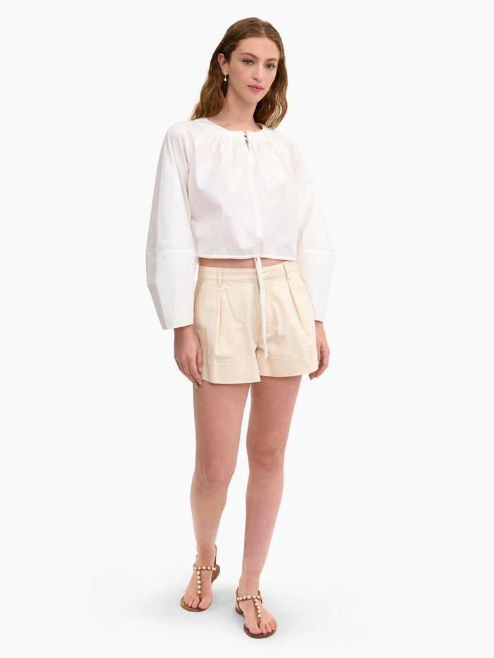 Brielle Cropped Poplin Top