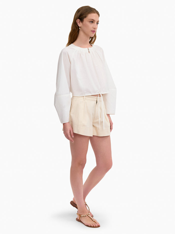 Brielle Cropped Poplin Top