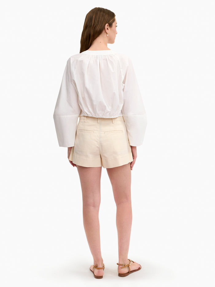 Brielle Cropped Poplin Top