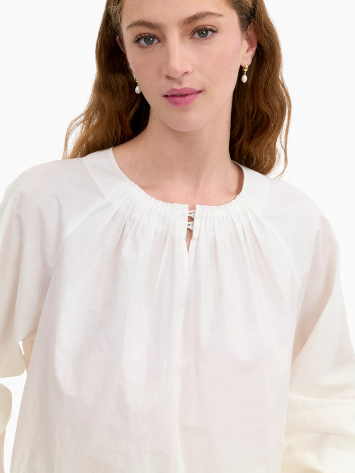 Brielle Cropped Poplin Top