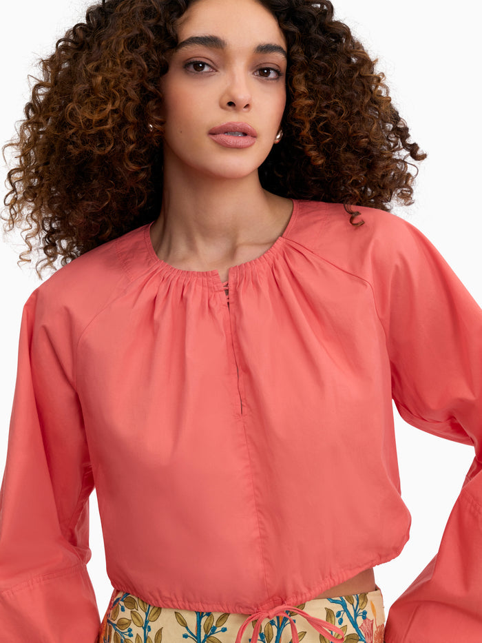 Brielle Cropped Poplin Top