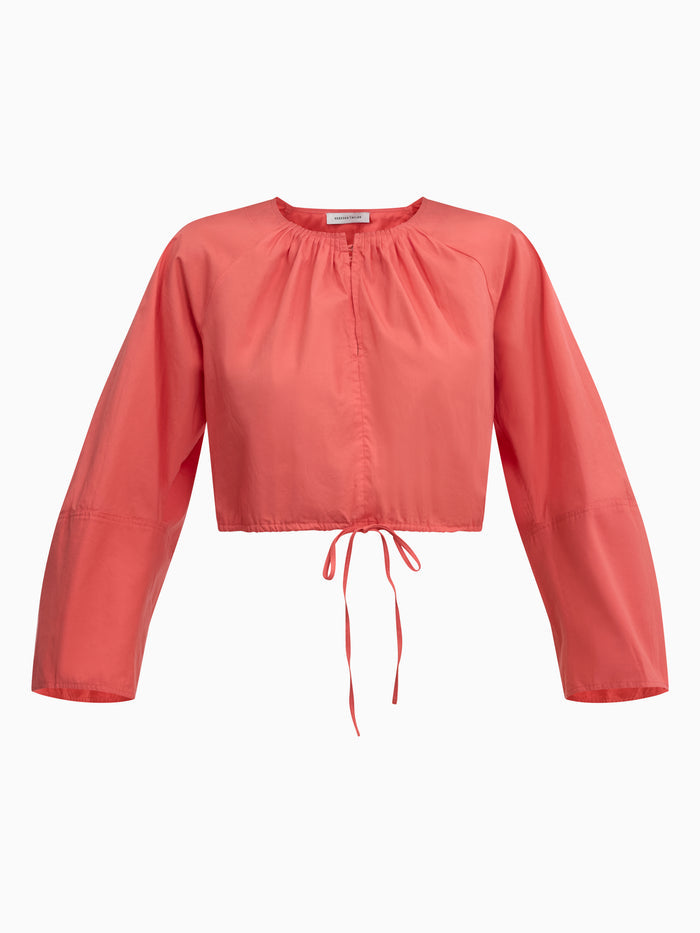 Brielle Cropped Poplin Top