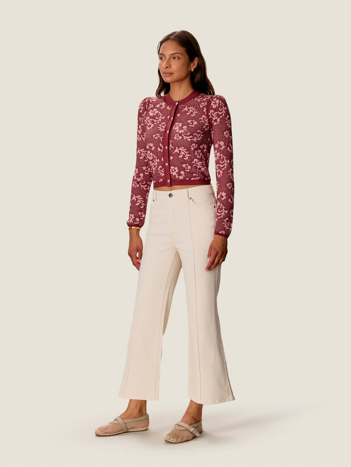 Bryn Jacquard Cardigan