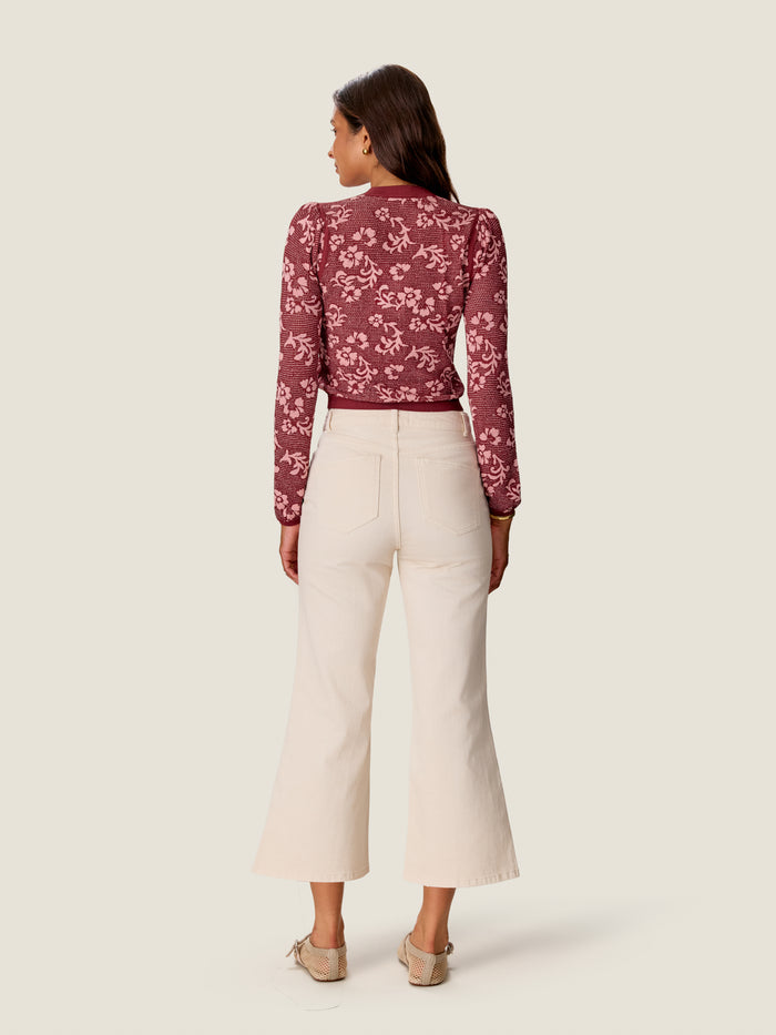 Bryn Jacquard Cardigan