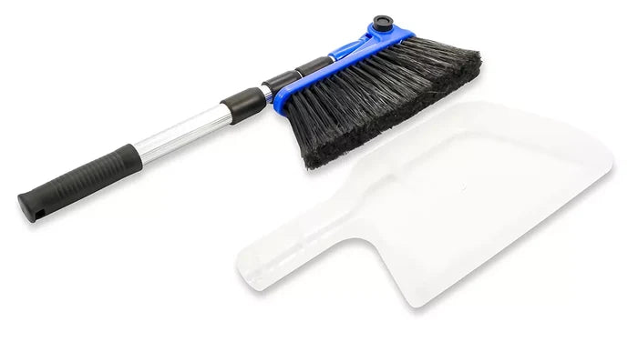 Camco Telescoping RV Broom with Dustpan - Complete Set View | United RV Parts