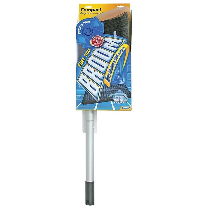 Camco Full Size Broom 43623 - Retail Package Front | United RV Parts