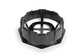 Black Plastic Camco Cylinder Stabilizing Base 57236 - Angled Top View | United RV Parts
