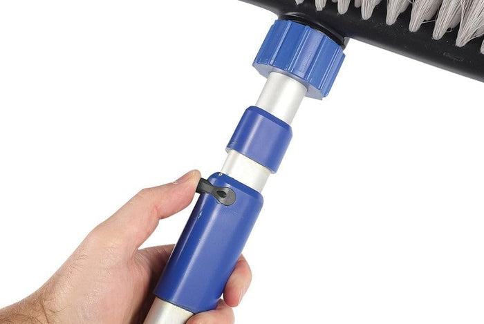 Camco Flow-Through Brush Push Button Handle Detail - Close-Up | United RV Parts
