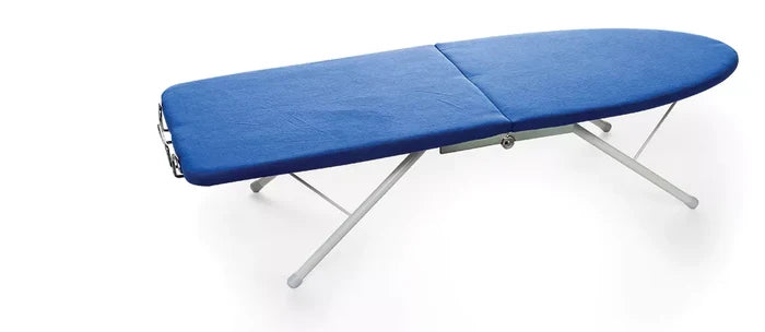 Blue Camco 43904 Folding Ironing Board with Steel Legs - Side Angle | United RV Parts