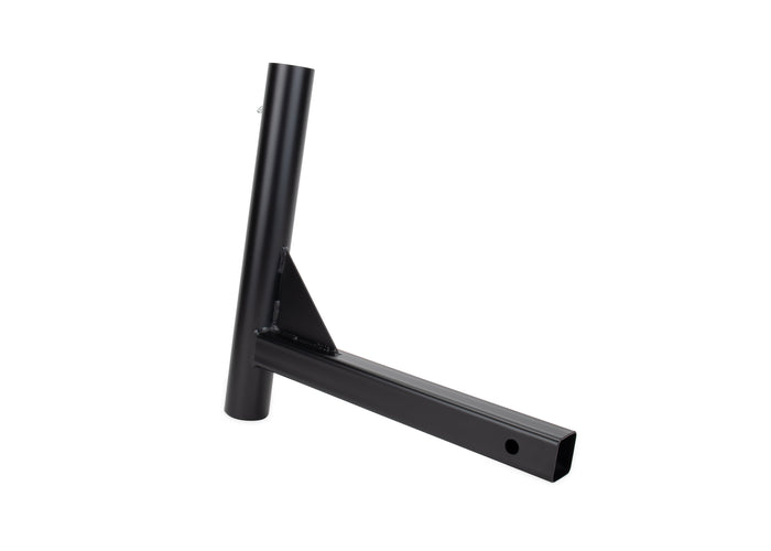 Black Steel Hitch Flag Pole Holder - Side View Assembly | United RV Parts