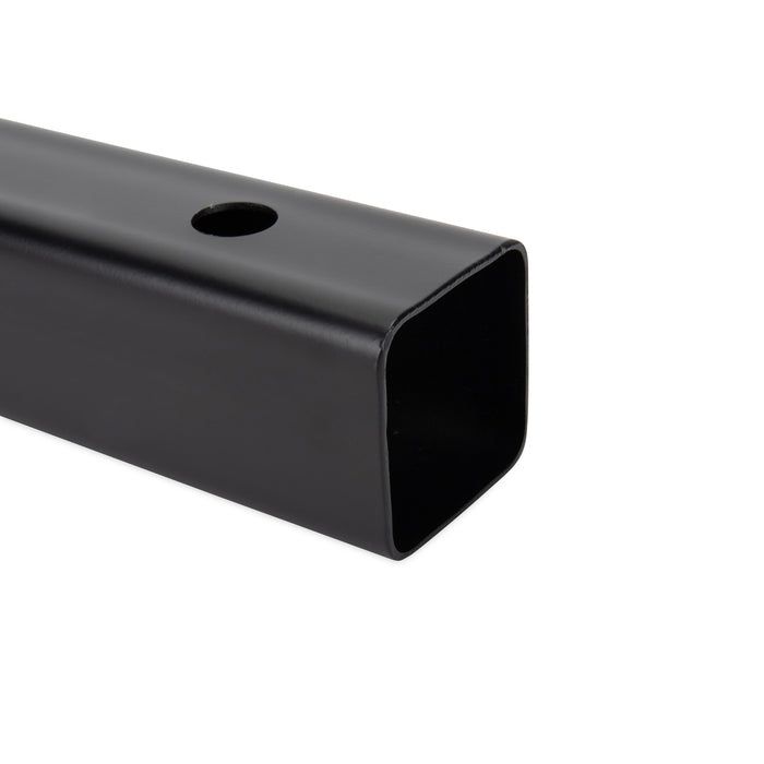 Black Steel Hitch Receiver Close-Up - 2 Inch Square Opening Detail | United RV Parts