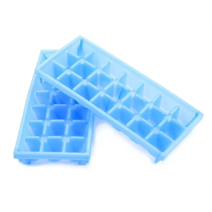Blue Plastic Camco 44100 Mini Ice Cube Trays - Angled View | United RV Parts