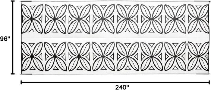 Camco RV Patio Mat 8x20 - Dimension Specifications 96x240 Inches | United RV Parts