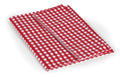 Red White Checkered Polyester Picnic Tablecloth Folded Flat Lay - Camco 51019 | United RV Parts