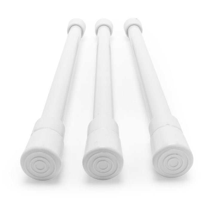 Camco 44063 White RV Cupboard Bars 3-Pack - End Cap Detail | United RV Parts