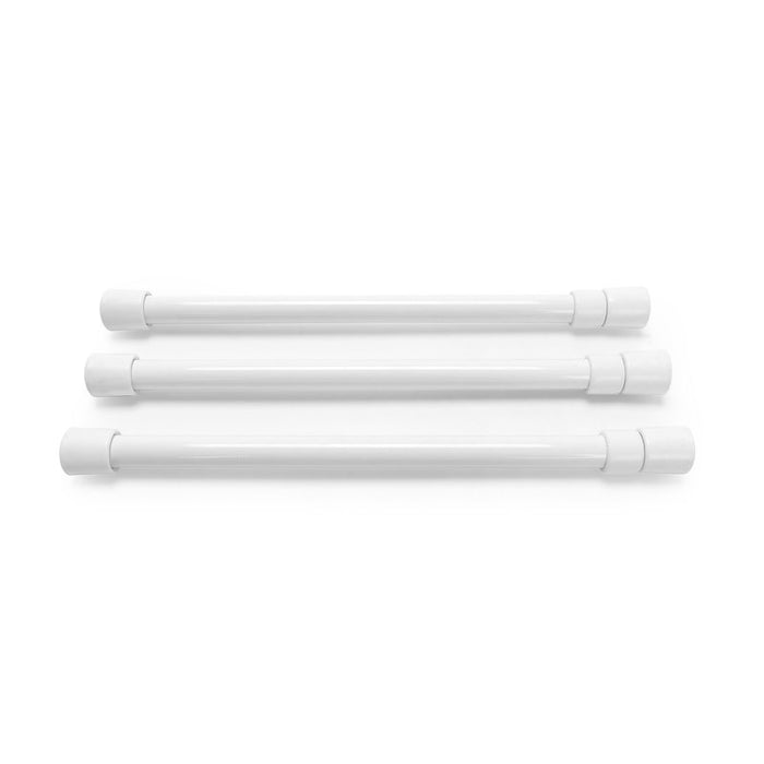 Camco RV Cupboard Bars 3-Pack Flat Lay Showing Equal Length | United RV Parts